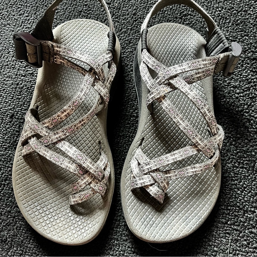 Chaco Gray Adventure Sandals with Adjustable Straps